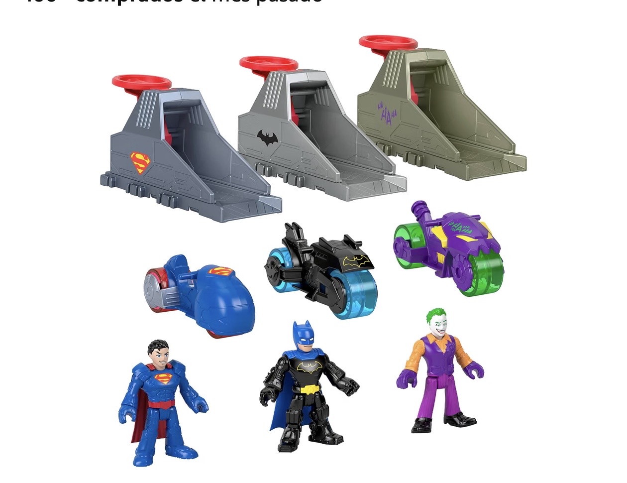 Fisher-Price Imaginext DC Super Friends Launcher Set con figura de acción de 3 pulgadas y vehículo de juguete, — foto 1
