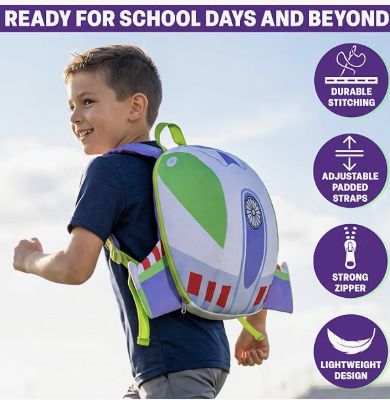 Mochila infantil con alas Buzz Lightyear — foto 2