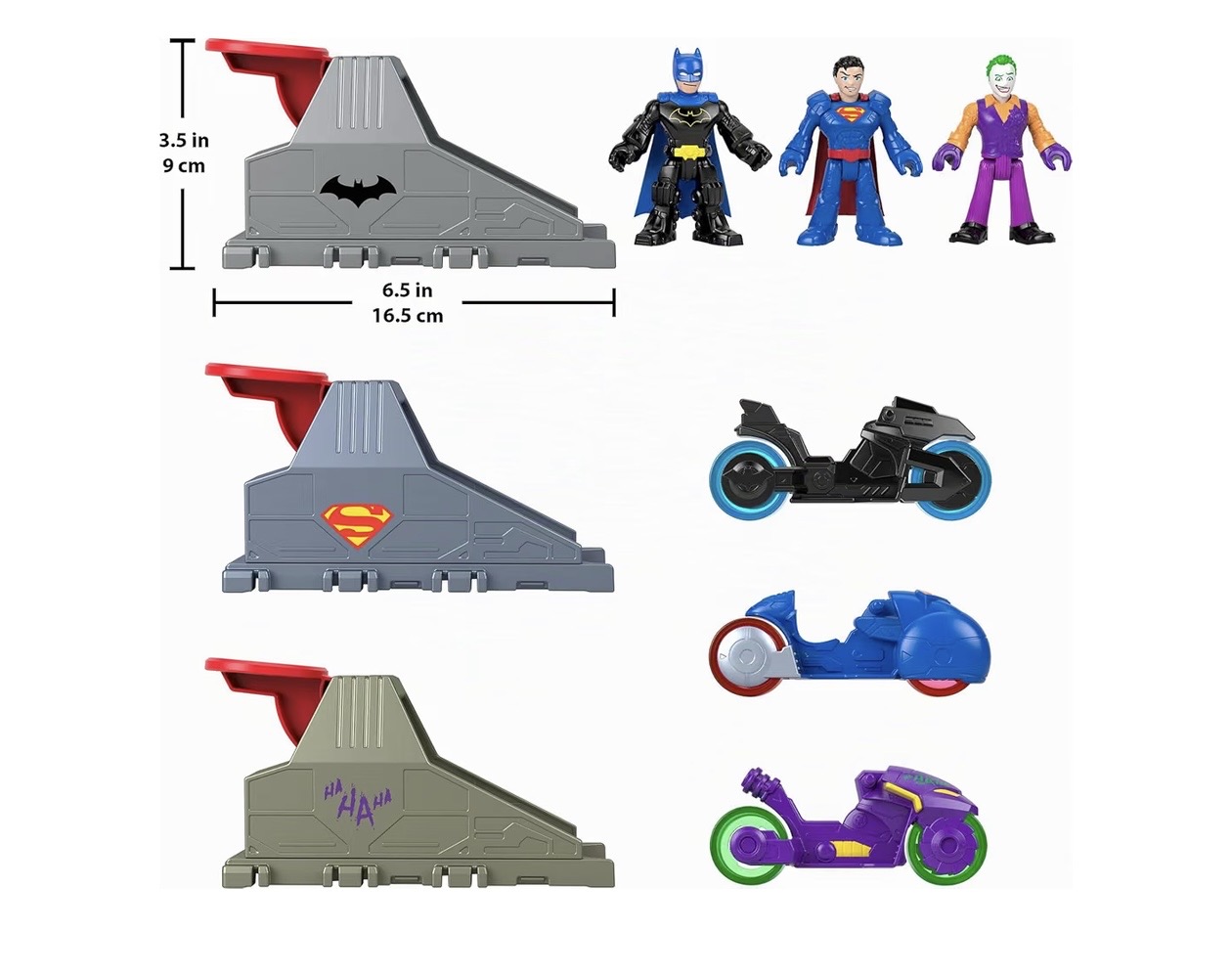 Fisher-Price Imaginext DC Super Friends Launcher Set con figura de acción de 3 pulgadas y vehículo de juguete, — foto 2