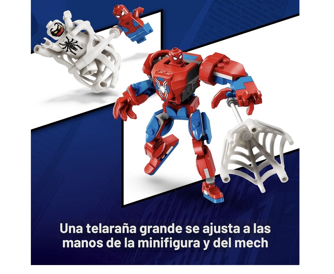 LEGO Marvel Spider-Man Mech vs Anti-Venom - Juego de juguetes de construcción – Juguete de Spider-Man para niños — foto 3